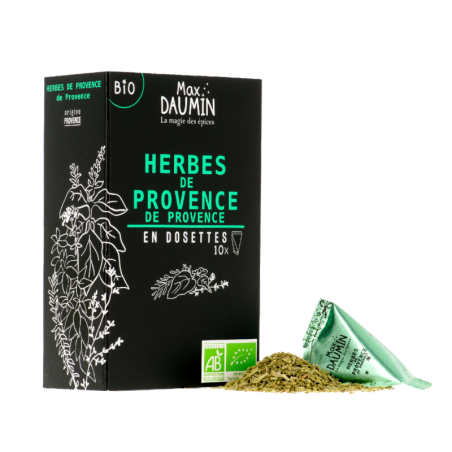 Boite 10 berlingots Epices Herbes de Provence Bio- 110 Gr