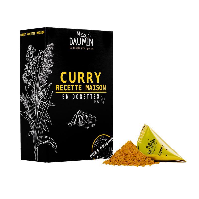 Boite 10 berlingots Curry recette maison - 220 Gr
