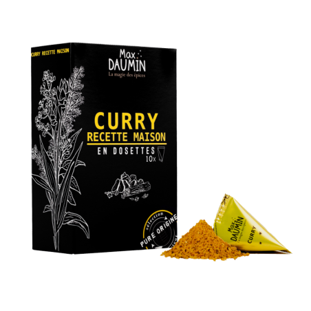 Boite 10 berlingots Curry recette maison - 220 Gr