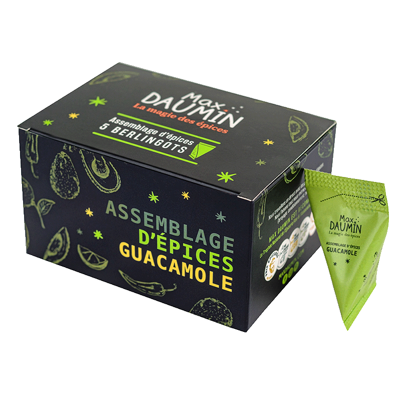 Coffret 5 berlingots assemblage Guacamole - 250 Gr