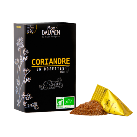 Boite 10 berlingots Coriandre Bio de France - 170 Gr