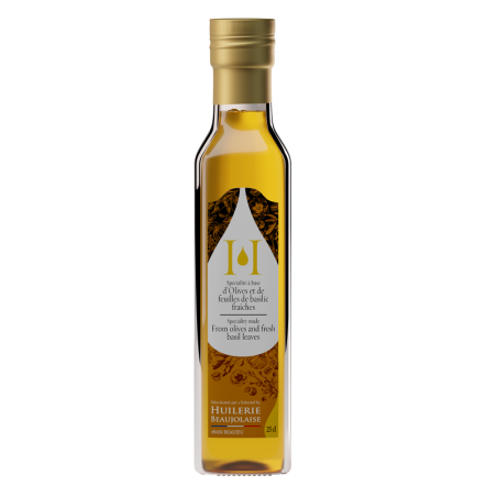 Huile d'olive au Basilic - 25 Cl
