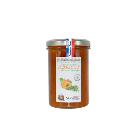 Confiture d'Abricot romarin - 230 Gr