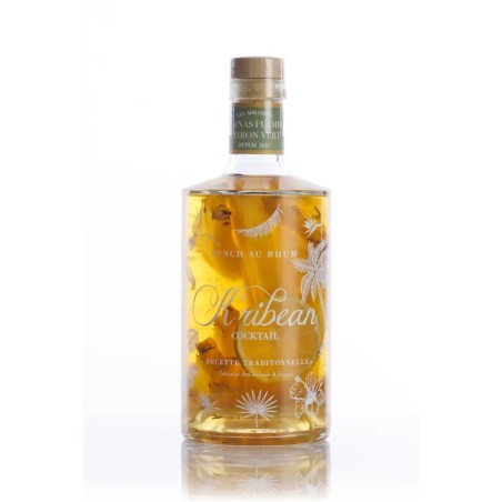 Punch au rhum Ananas flambé citron vert - 70 Cl
