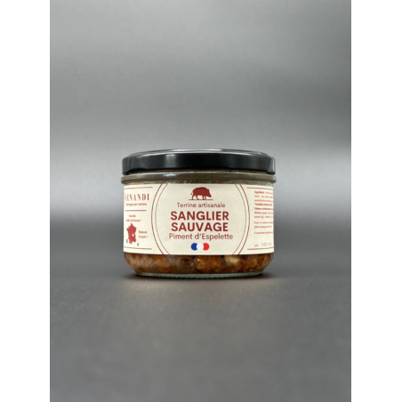 Terrine de Cerf aux trompettes de la mort et noisettes - 100 Gr