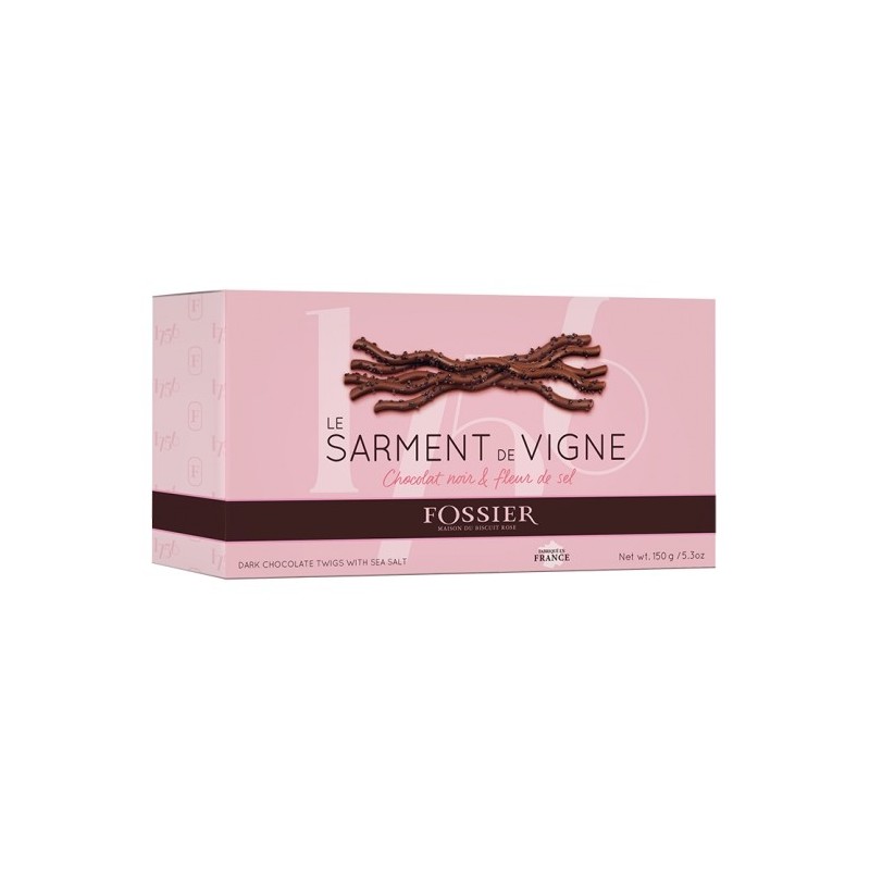 Sarment - Chocolat noir / Fleur de sel - 150 gr