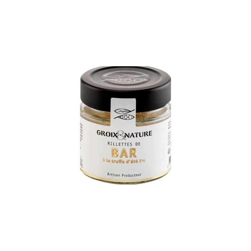 Rillettes bar à la truffe d'été - 100 Gr