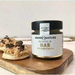 Rillettes bar à la truffe d'été - 100 Gr