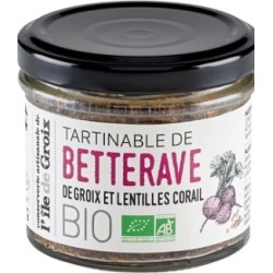 Tartinable de betterave de Groix et lentilles corail - 90 Gr