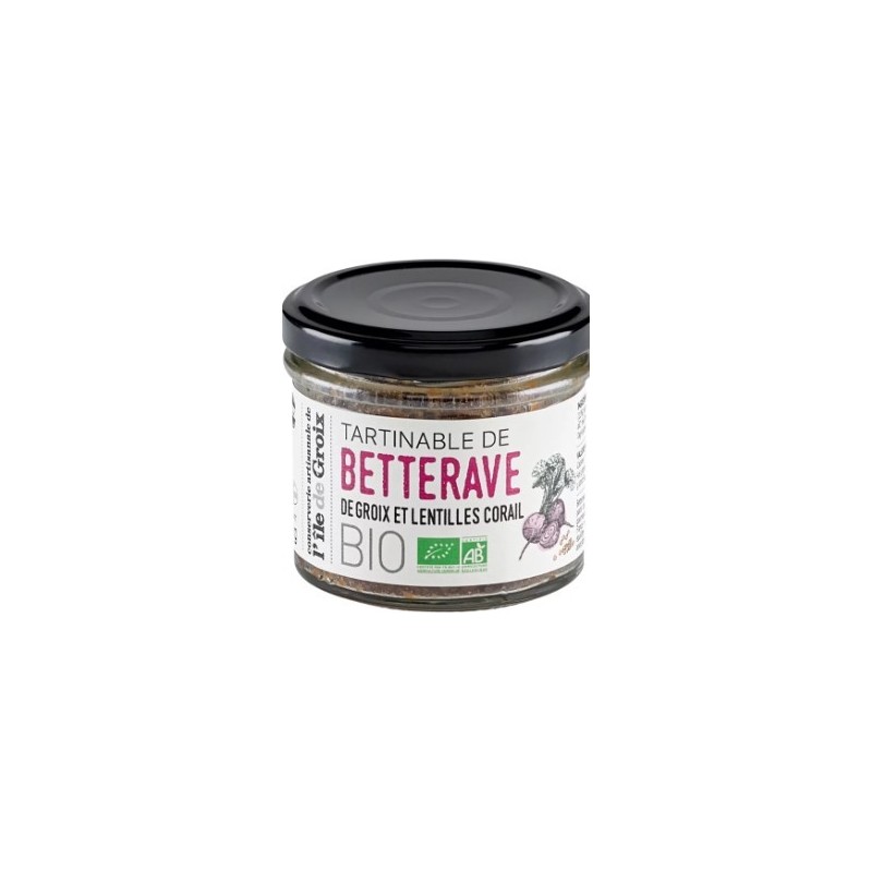 Tartinable de betterave de Groix et lentilles corail - 90 Gr