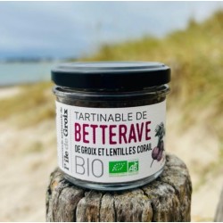 Tartinable de betterave de Groix et lentilles corail - 90 Gr