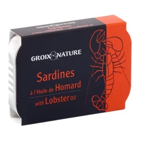 Sardines bretonnes à l'huile de homard - 115 Gr