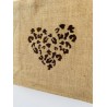 Sac cabas toile de jute - Léopard
